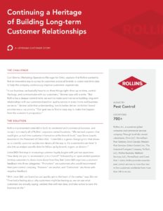 Rollins Listen360 Customer Success Story